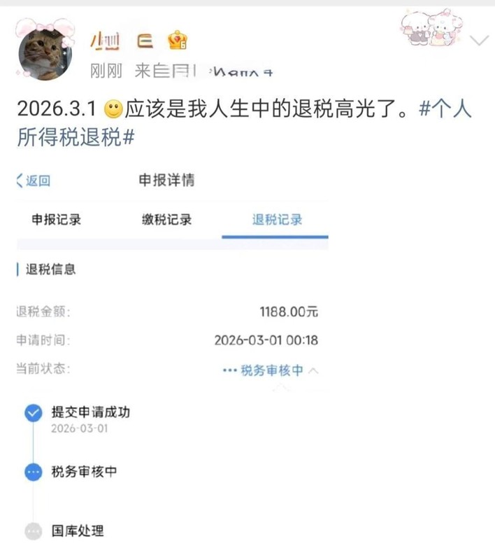  个税汇算清缴首日网友晒退税额，有人退税上万元有人需补缴 新闻 个税汇算清缴首日网友晒退税额，有人退税上万元有人需补缴 新闻