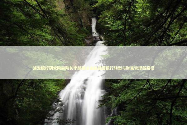 浦发银行研究院副院长李麟建设金融强国银行转型与财富管理新路径 新闻