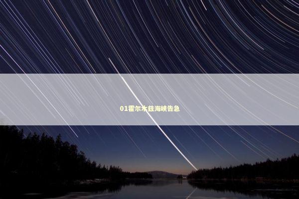 01霍尔木兹海峡告急 新闻