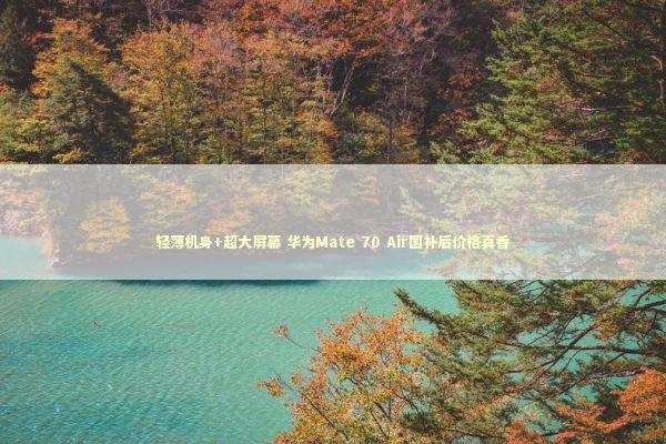 轻薄机身+超大屏幕 华为Mate 70 Air国补后价格真香 新闻
