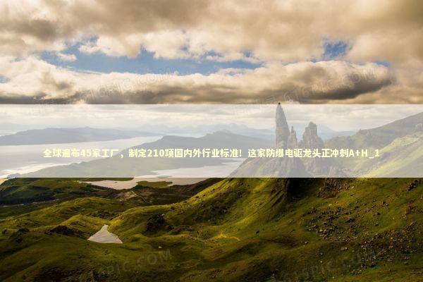 全球遍布45家工厂，制定210项国内外行业标准！这家防爆电驱龙头正冲刺A+H_1 新闻