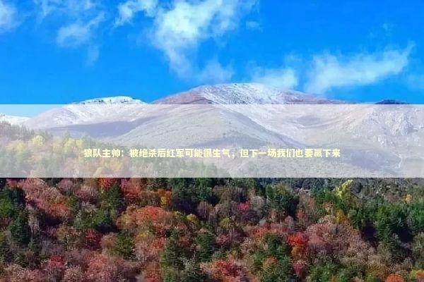 狼队主帅：被绝杀后红军可能很生气，但下一场我们也要赢下来 新闻