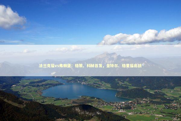 法兰克福vs弗赖堡：格策、科赫首发，金特尔、格里福出战 新闻